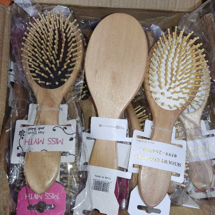 برس چوبی بامبو  شانه چوبی 