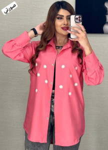 شومیز مانتویی گلدار بابونه