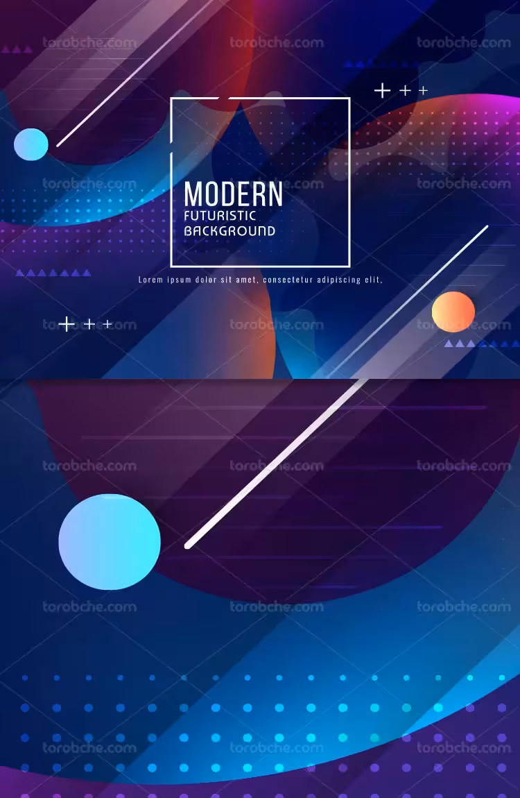 وکتور پس زمینه خلاقانه مدرن | گرافیک با طعم تربچه