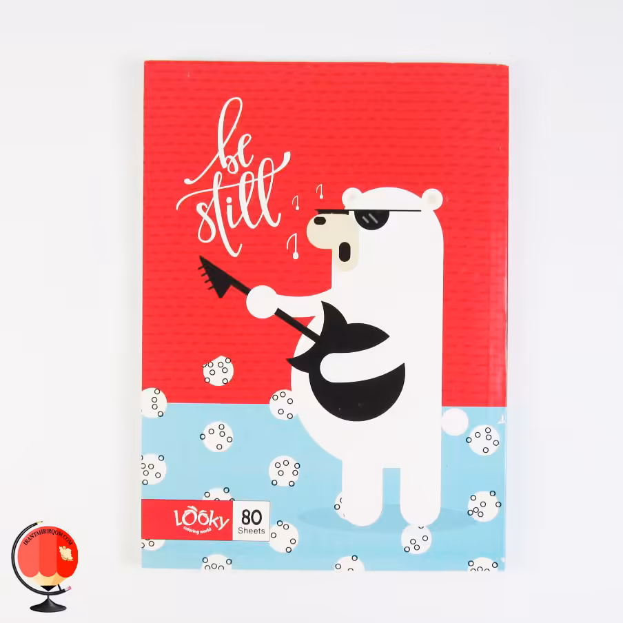 دفتر مشق 80 برگ طرح خرس قطبی لوکی