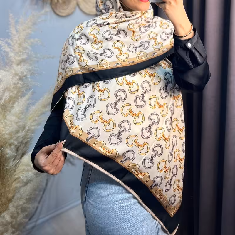 روسری نخی جدید کشمیر  پاییزه. 78