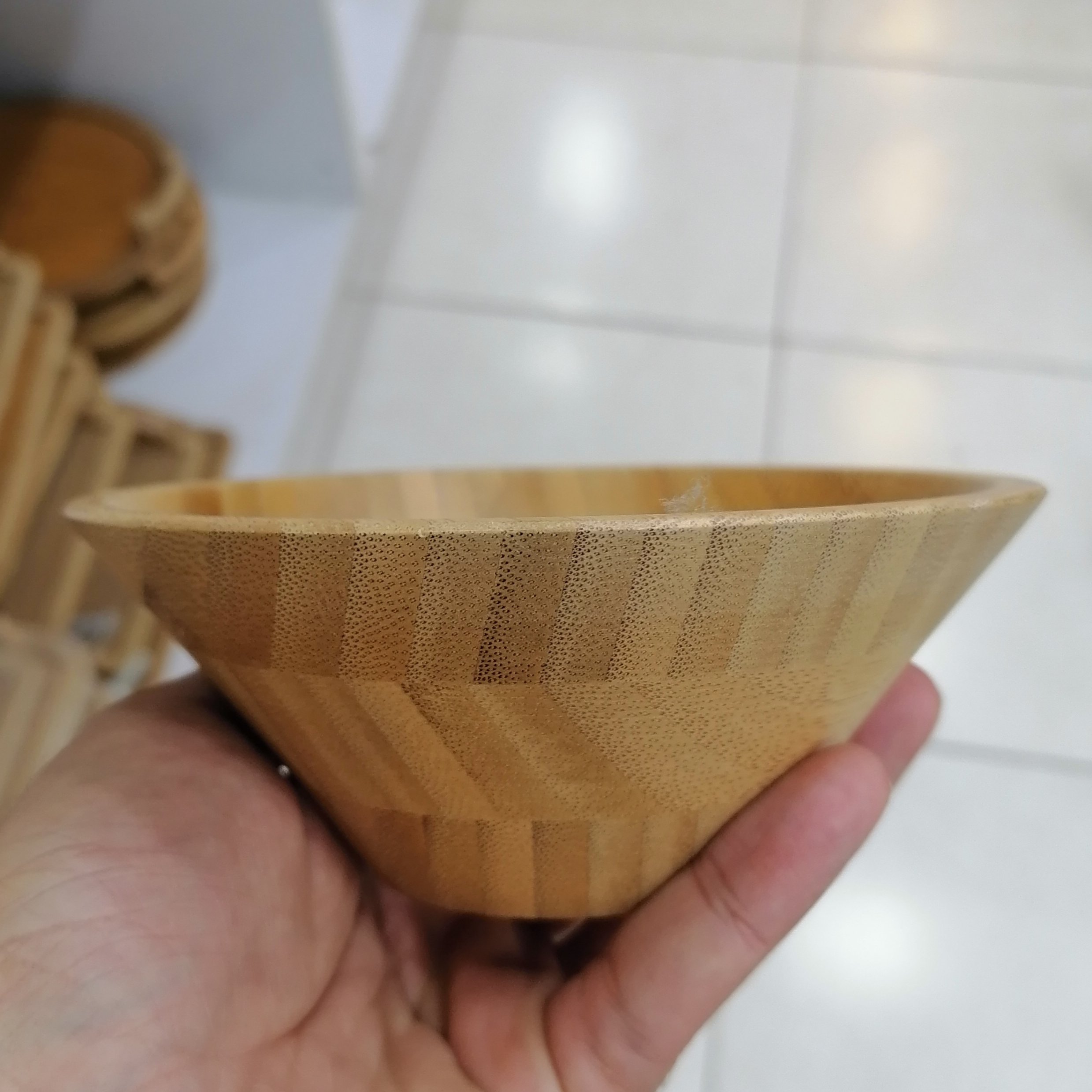 کاسه چوبی بامبو سایز کوچک