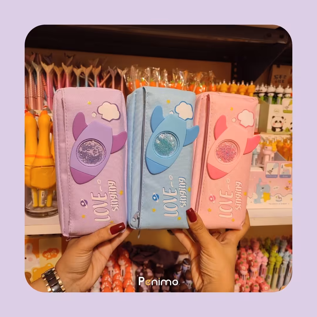 لوازم التحریر فانتزی جامدادی فانتزی طرح موشک