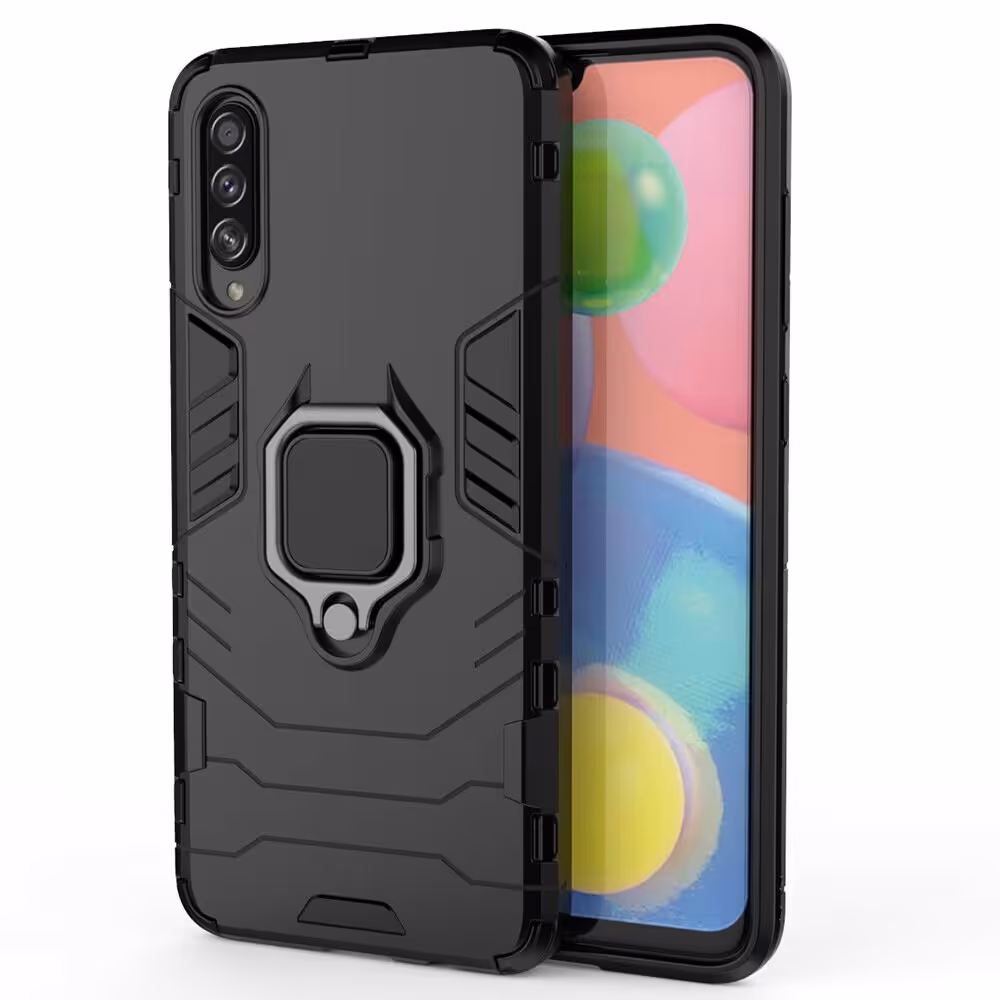 قاب محافظ ضد ضربه انگشتی سامسونگ Samsung Galaxy A70 /A70s - قرمز روشن