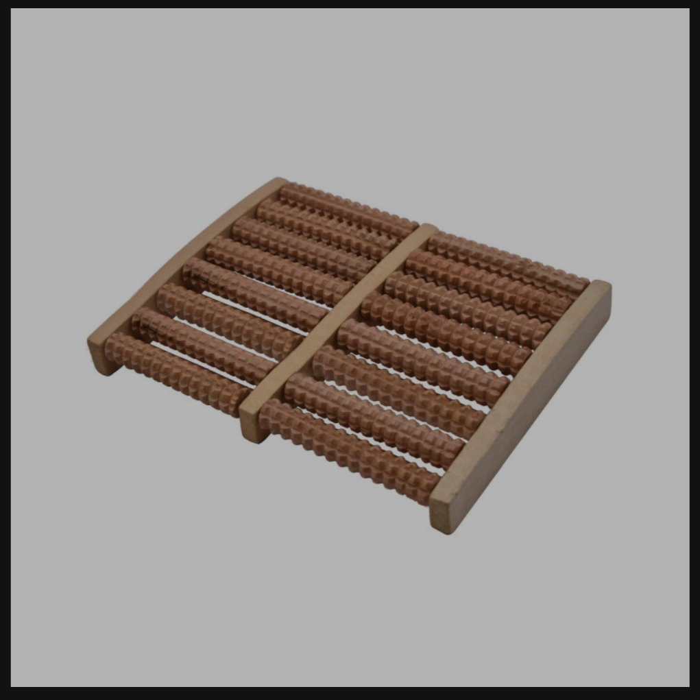 ماساژور کف پا 16غلطکی کدSAD01  جنس چوب  برای استفاده همزمان هردوپا با ارسال رایگان