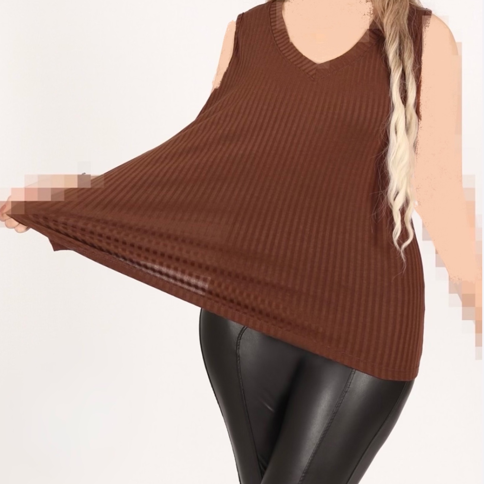تاپ کبریتی زنانه و دخترانه فری سایز از 36 تا 48