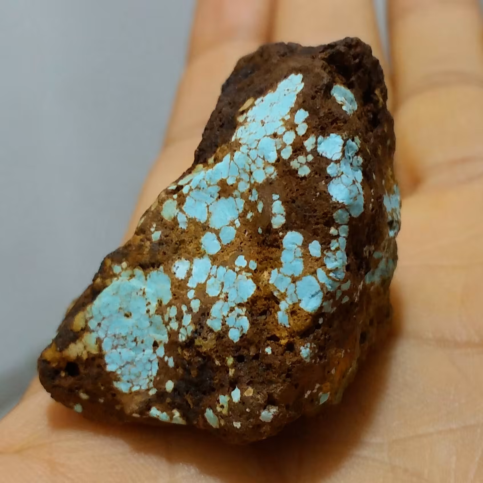 سنگ راف غولپیکر و فوق کلکسیونی فیروزه نیشابور 100 در 100 طبیعی شاهکار خلقت خاااااااص
کد 8488  