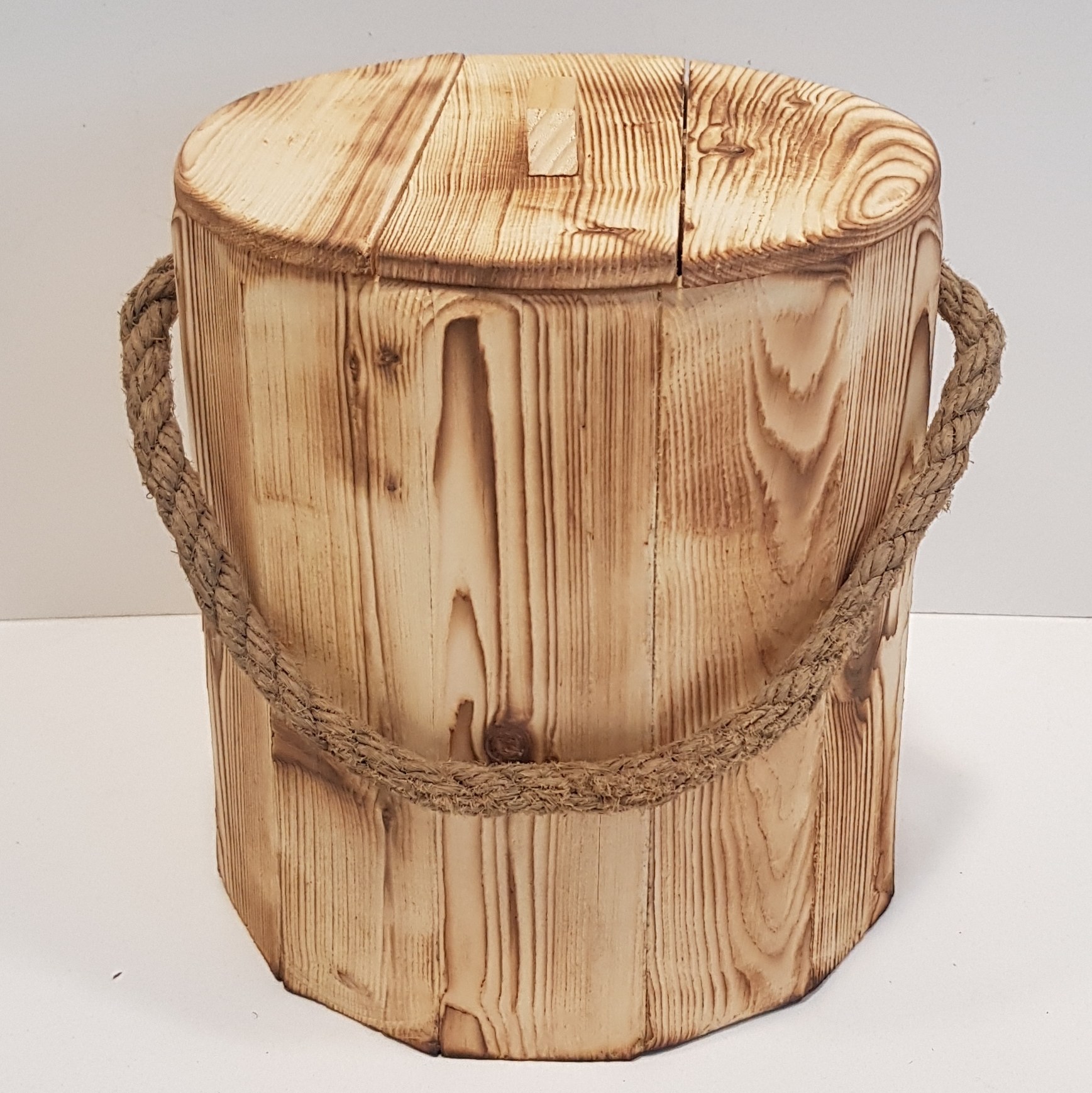 سطل چوبی رنگ سندبلاست(خریدمستقیم از تولید کننده)