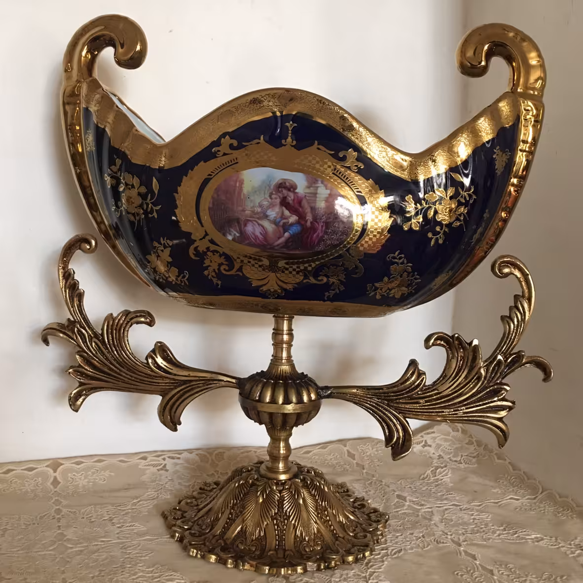 کشکول لیلی مجنون پایه برنجی وارداتی (پسکرایه)