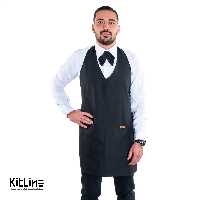 پیشبند کجراه فلامنت یقه هفت مشکی سارا فرم