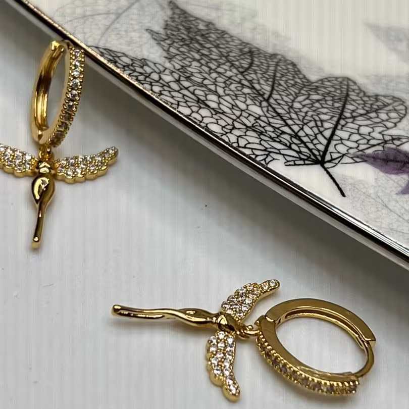 گوشواره فرشته  رنگ ثابت 