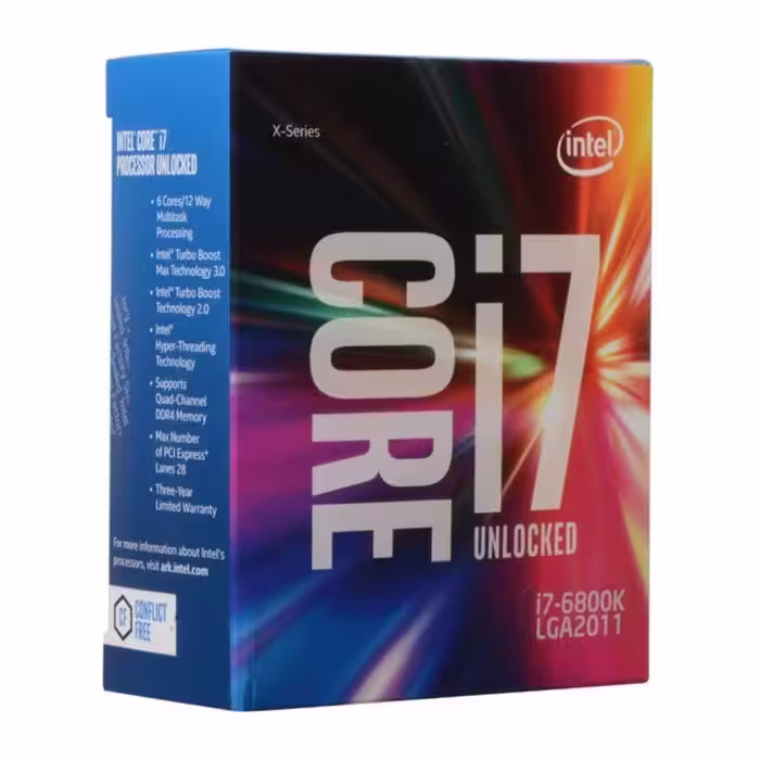پردازنده اینتل مدل آی سون 6800 کی با سوکت 2011 و فرکانس 3.4 گیگاهرتز