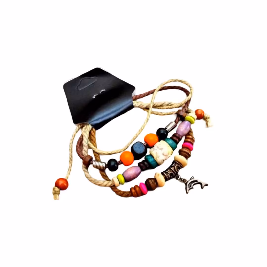 دستبند مدیترانه ای مدل دلفین کار دست