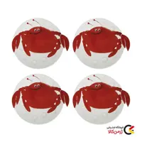 برچسب شیشه و کاشی تزیینی طرح خرچنگ بسته 4 عددی از برند کلین ولکه