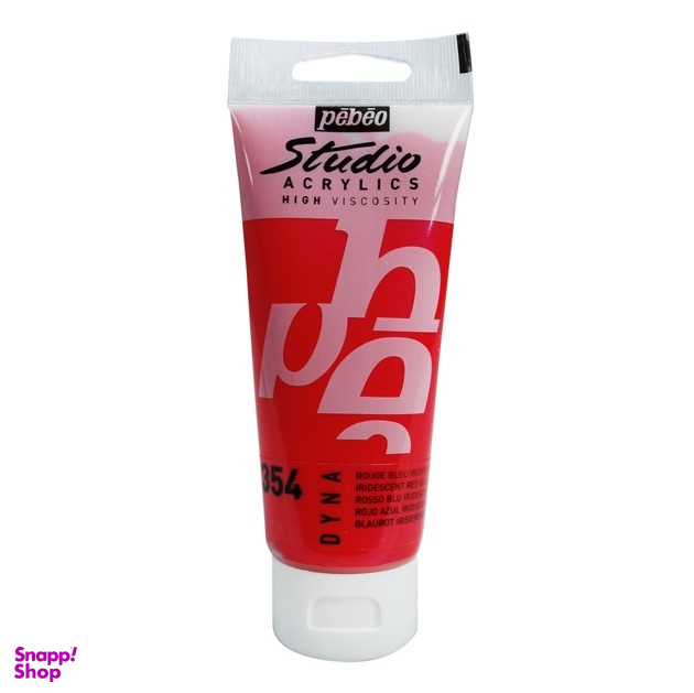 رنگ اکریلیک پبیو (Pebeo) مدل studio شماره 354 iridescent red blue 2 حجم 100 میلی لیتز
