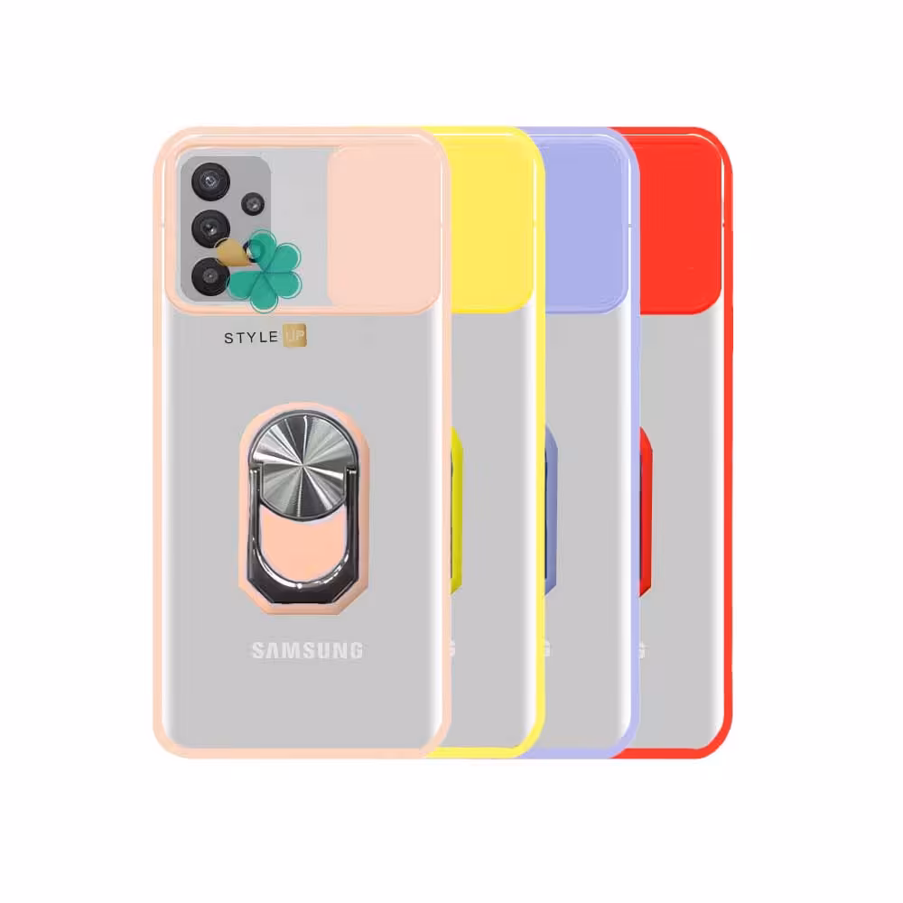 قاب هیبرید مات گوشی سامسونگ Samsung A52s 5G مدل کمشیلد حلقه دار