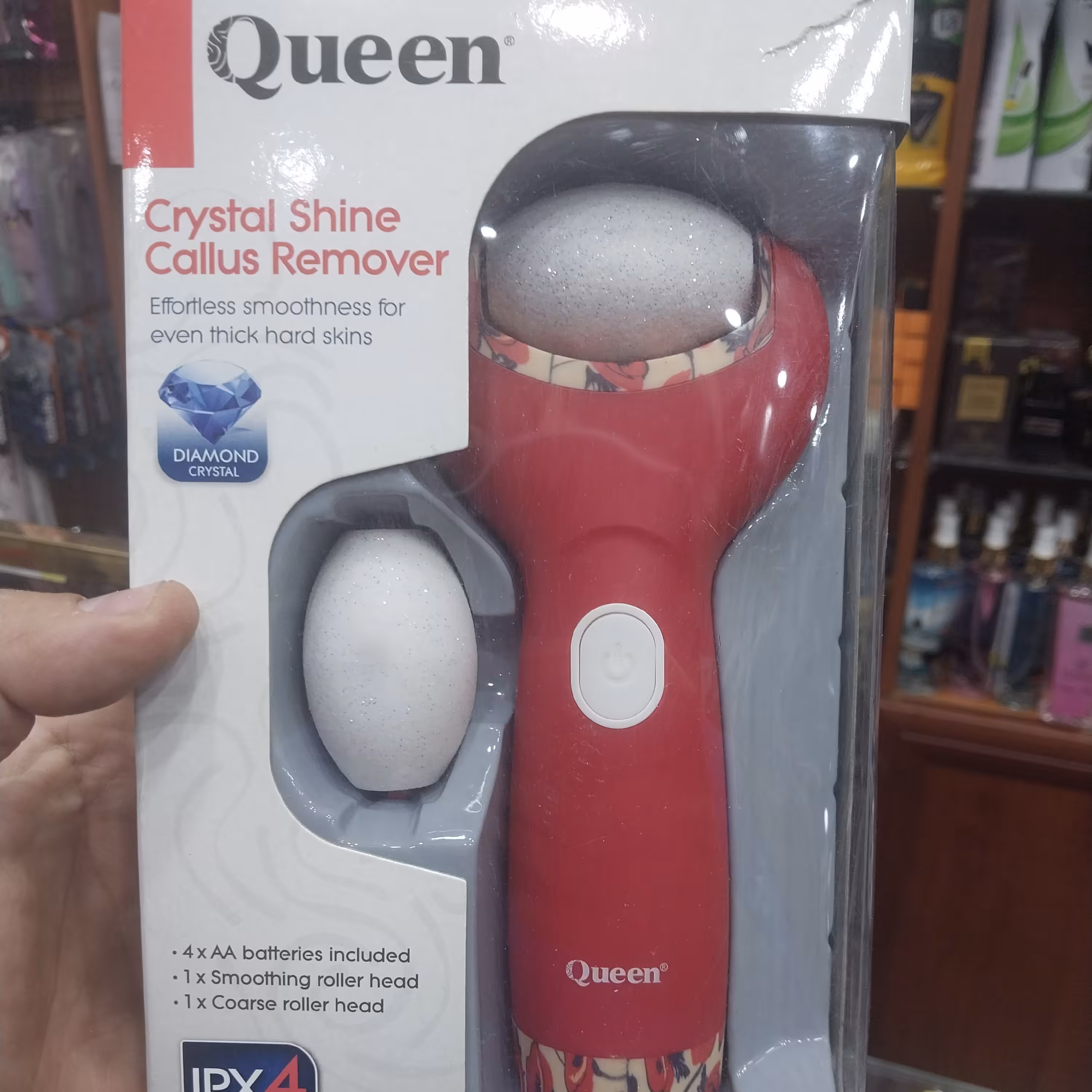 سنگ پای شارژی کویین با یدک با 1 سال ضمانت نامه کتبی شرکت نگان شاپ با کیفیت و آسان استفاده بدون ایجاد زخم 