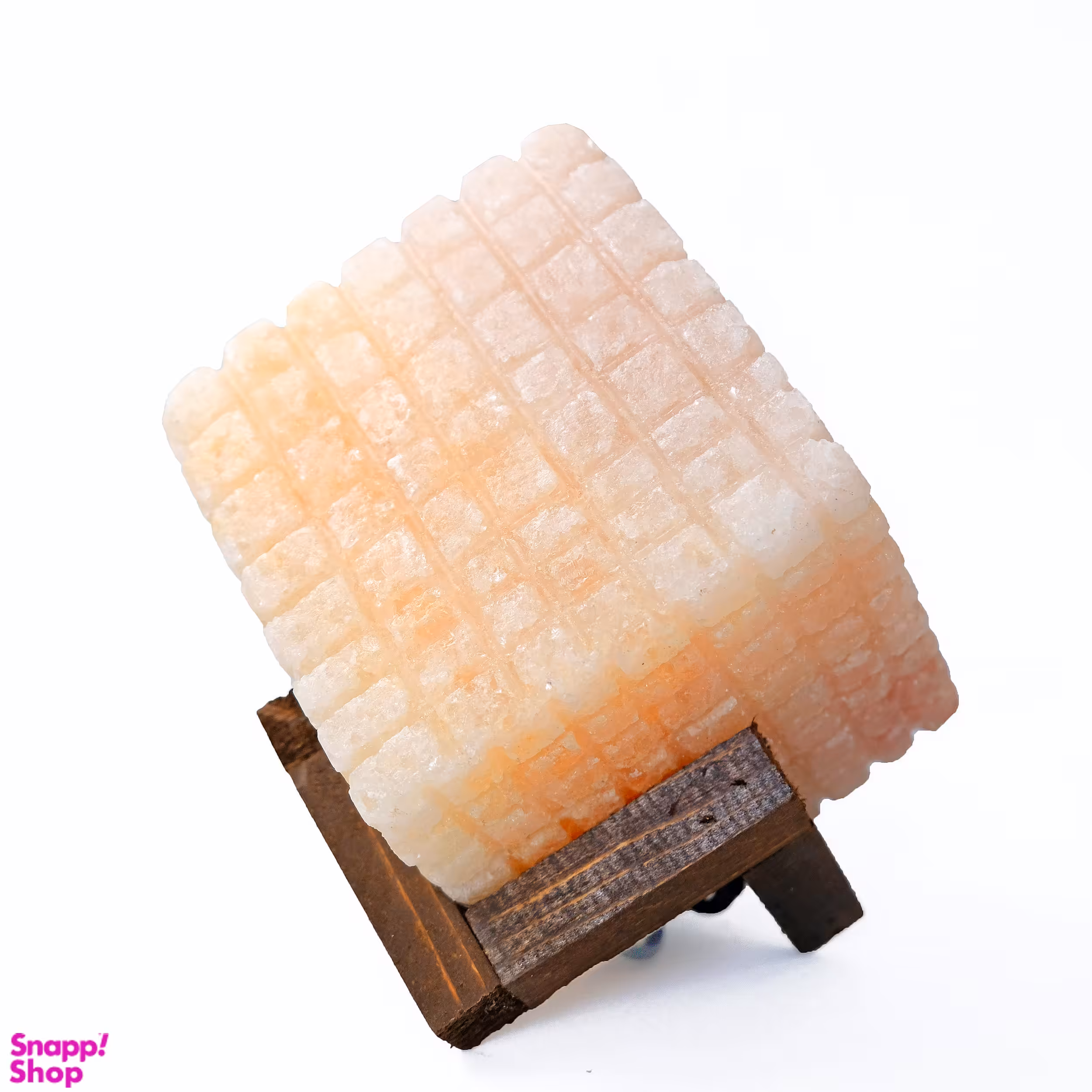 آباژور رومیزی سنگ نمک طرح روبیک سایز 15