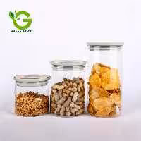 ست بانکه (جا حبوباتی) 3 عددی بامبو شیشه ای  اولالا مدل D10-Green کد Gw90301059