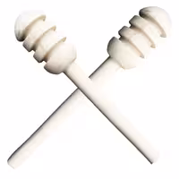 قاشق چوبی جفتی عسل سفید رنگ کد 724 