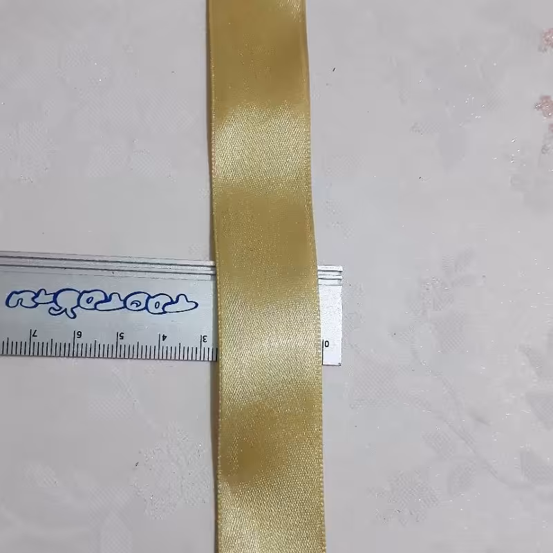 روبان ساتن زیتونی روشن(یک متر)