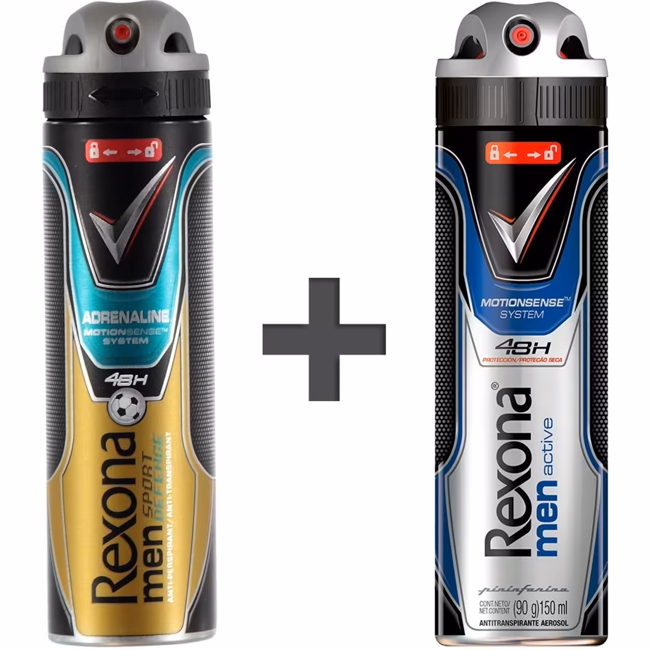 پک اسپری ضد تعریق مردانه رکسونا مدل Sport Defence و Active حجم 150 میلی لیتر | فروشگاه اینترنتی تاتا کالا