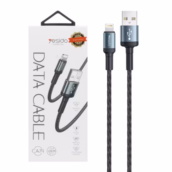 کابل تبدیل فست آیفون یسیدو مدل CA74 به طول 1.2 متر
