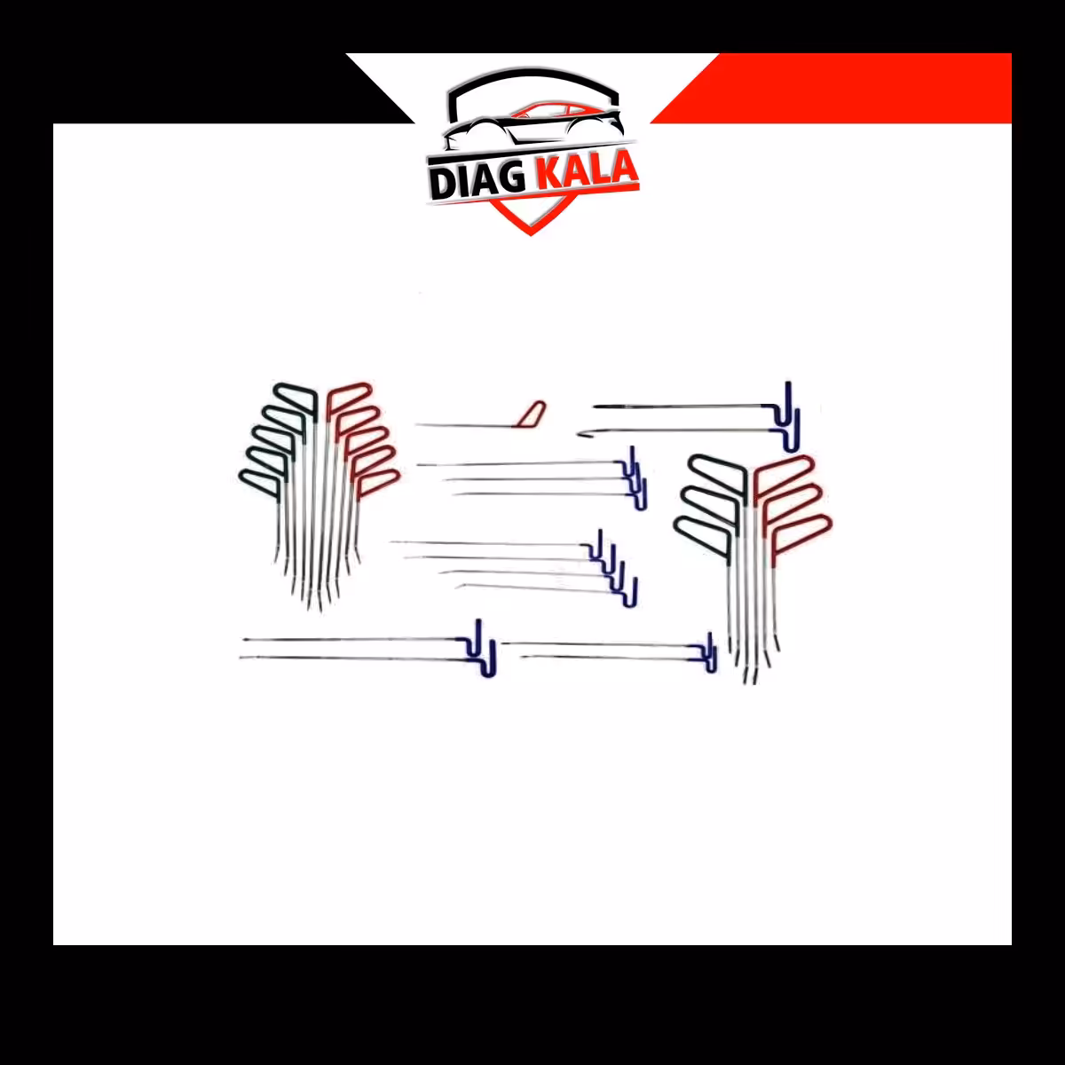 میله PDR صافکاری 30 عددی استیل درجه یک طرح سوئدی