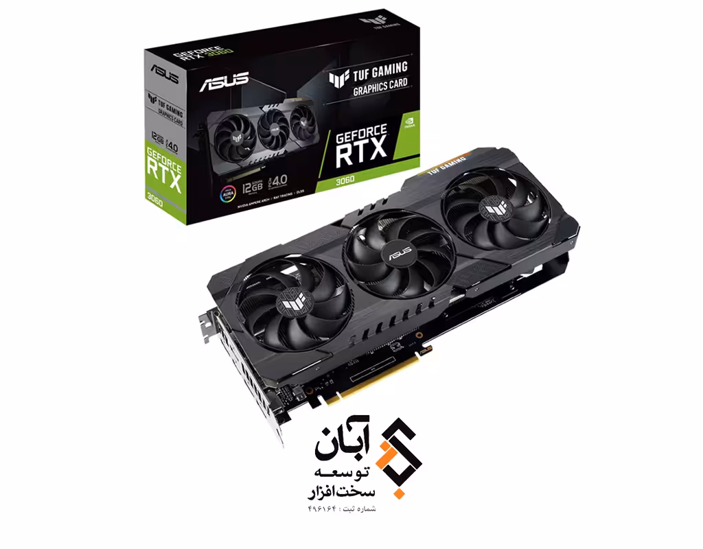 کارت گرافیک 12 گیگابایت ایسوس مدل TUF RTX 3060 O12G GAMING