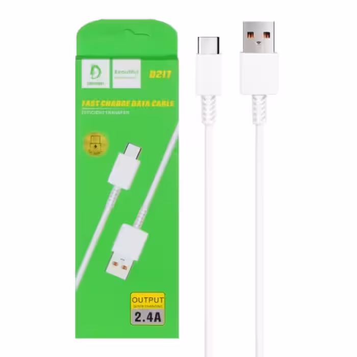 کابل تبدیل USB به USB-C دنمن مدل D21T طول 1 متر