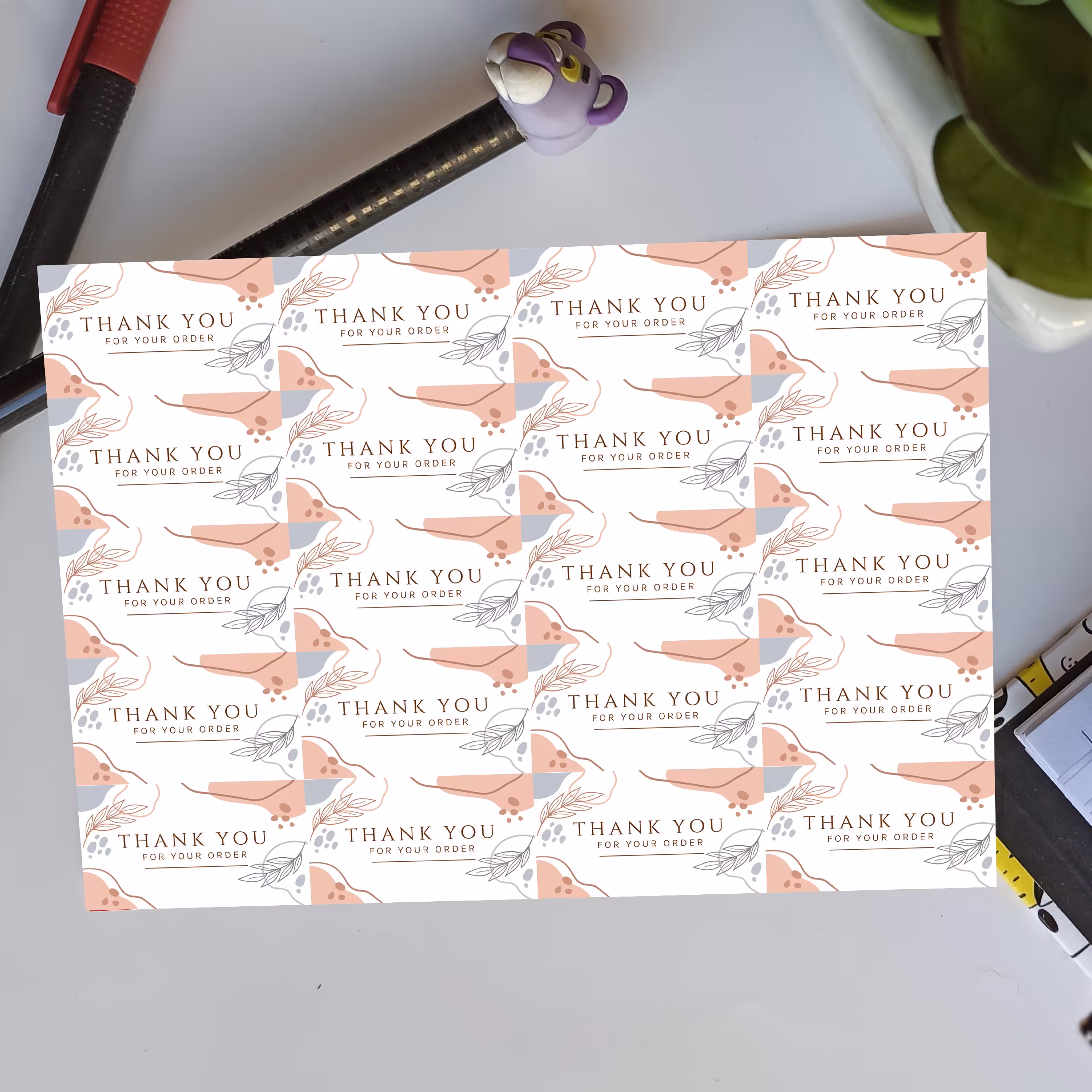 برچسب تشکر از خرید شیک و زیبا 