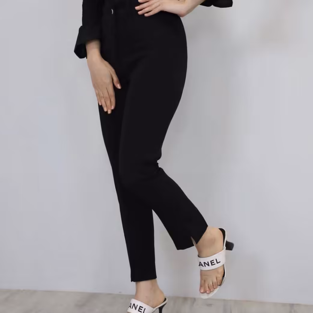 شلوار راسته کرپ مازراتی سوپر سایزبندی از 38 تا 52 قد 90