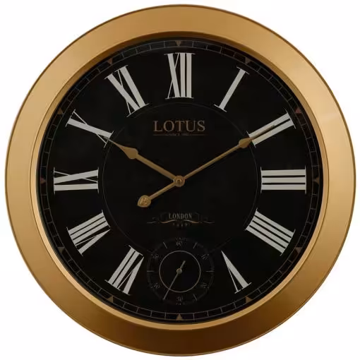 ساعت دیواری فلزی مدل SAVONA کد M-70712 رنگ GOLD