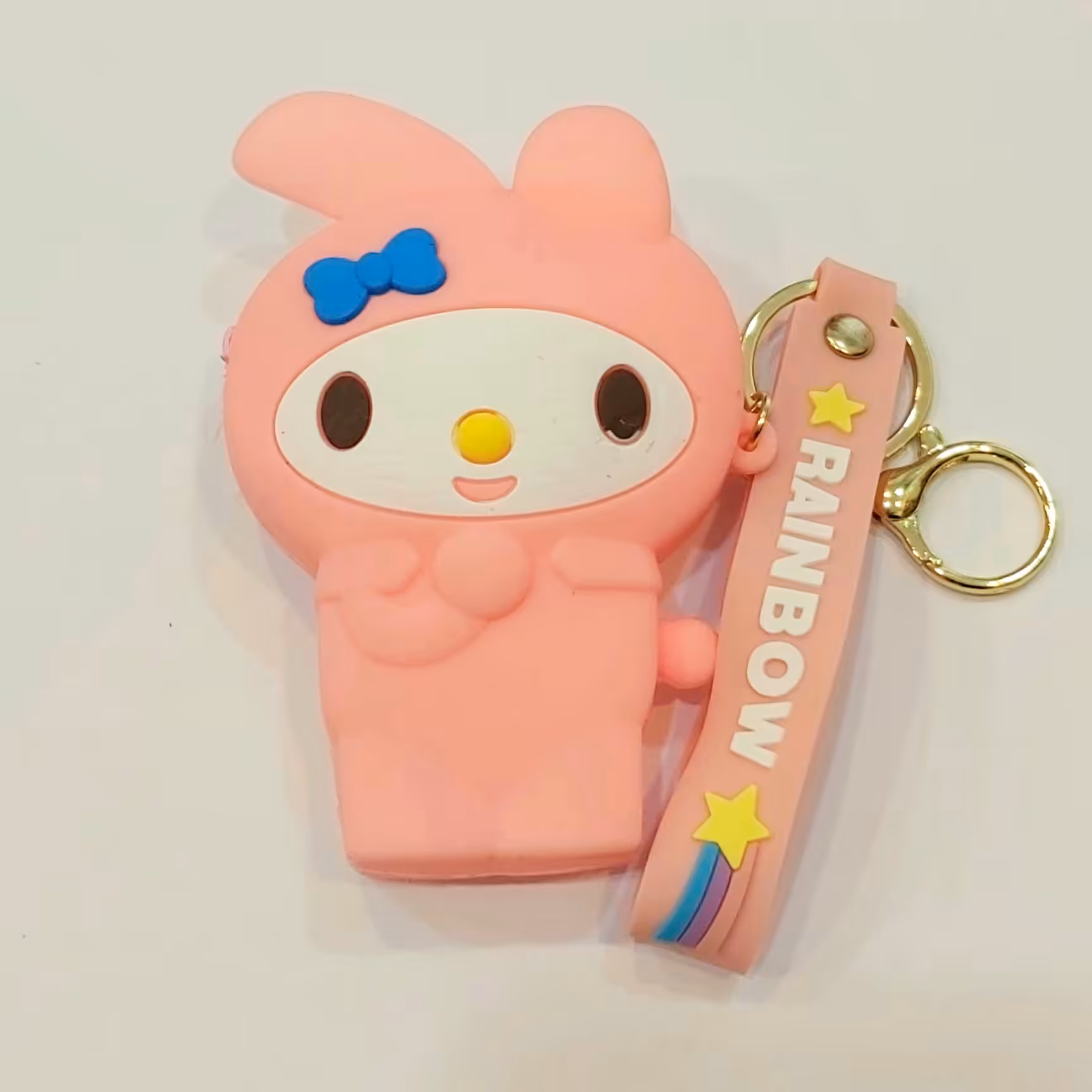 جاهندزفری و جاکلیدی سیلیکونی خرگوش صورتی