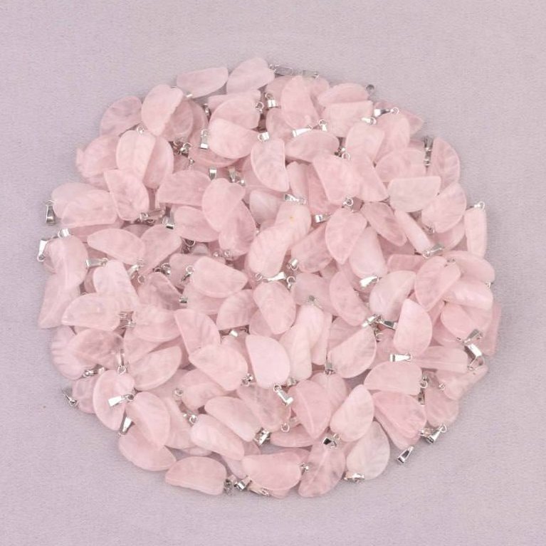 مدال رز کوارتز طرح برگ طبیعی (اصلی)