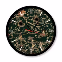 ساعت دیواری  راویتا مدل هری پاتر کد  3338  در رنگ های مشکی و سفید 