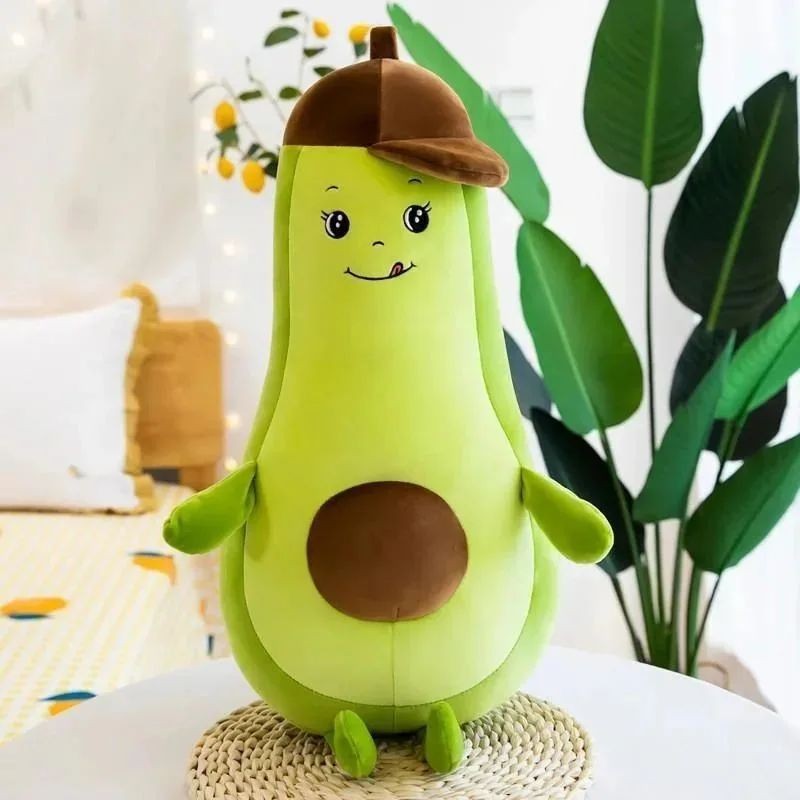 عروسک آووکادو کلاهدار بالشتی اورجینال نانو 45 سانت