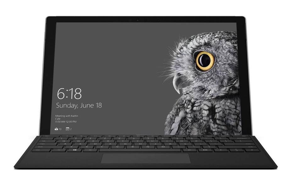 تبلت مایکروسافت سرفیس پرو 2017 با حافظه 256 گیگابایت به همراه کیبورد Black Type Cover