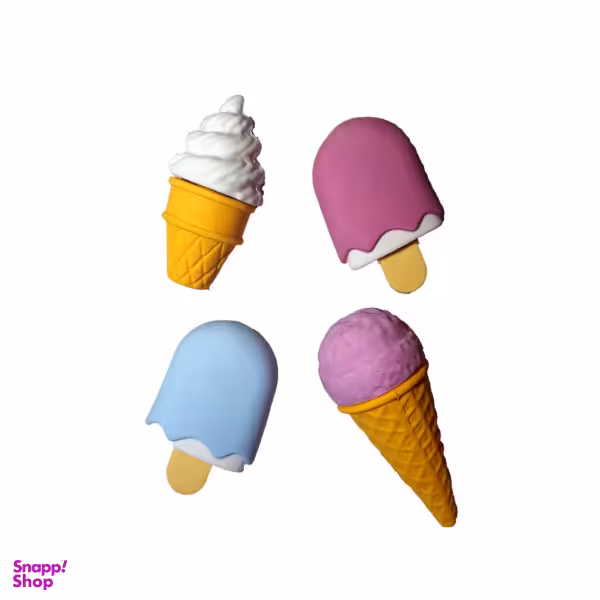 پاک کن مدل بستنی بسته 4 عددی