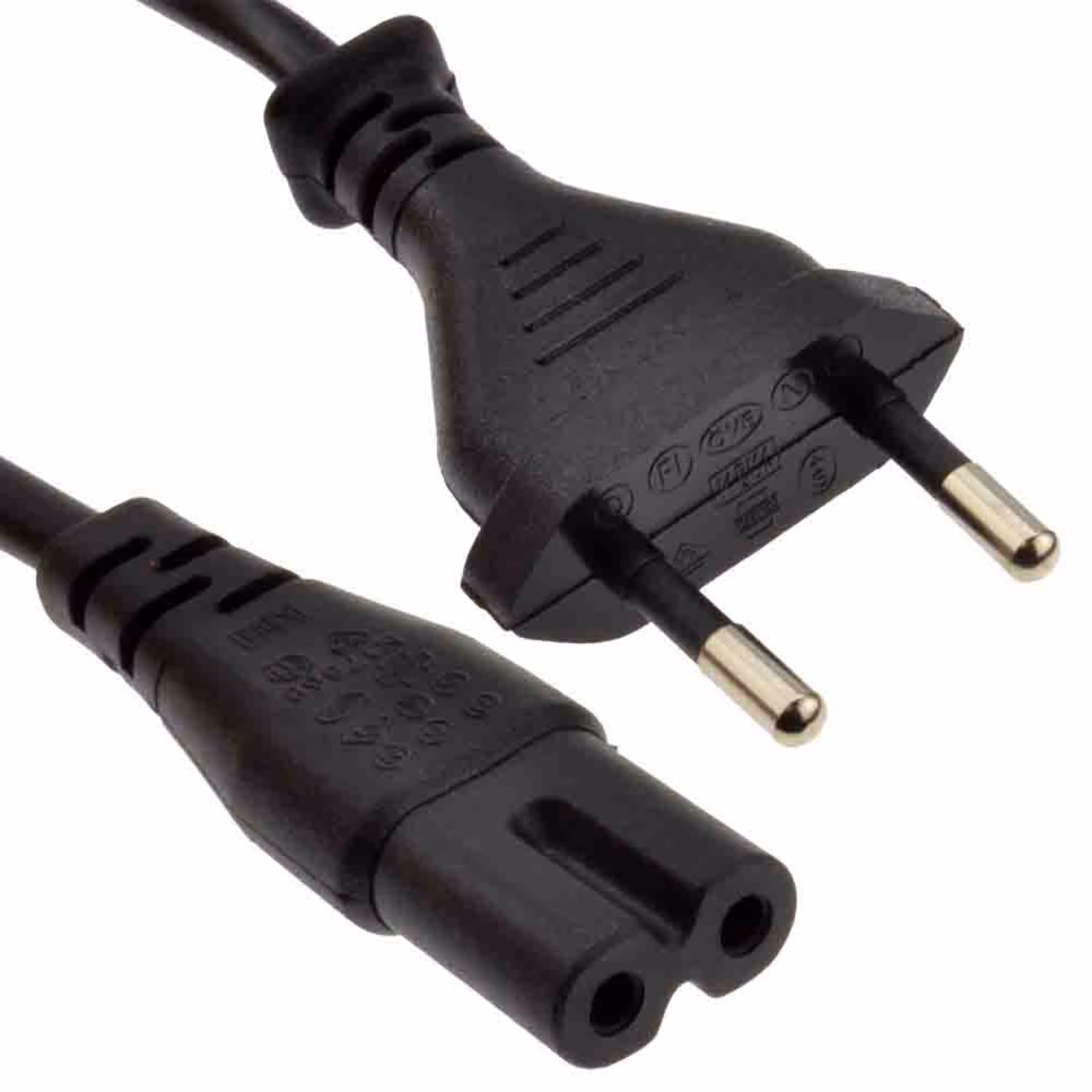 کابل برق دو پین (دوچاک) یک و نیم متر