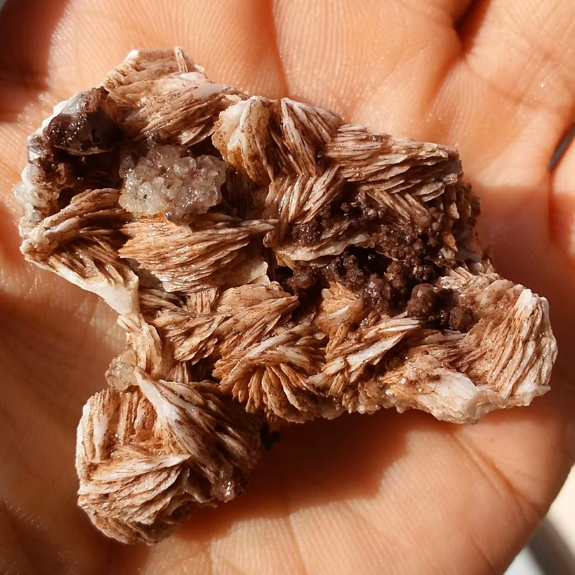 نمونه فوق کلکسیونی آنالیسم بلور ریز روی بستر باریت محشر بسیااار زیبا صد در 100 طبیعی خارق العاده و تک