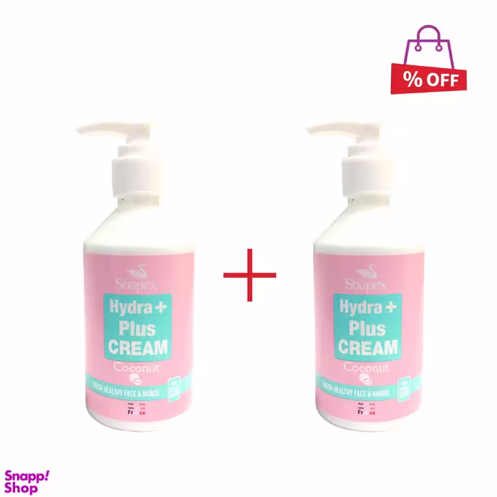 کرم مرطوب کننده سوپکس (Soapex) مدل Coconut حجم 250 میلی‌لیتر مجموعه 2 عددی