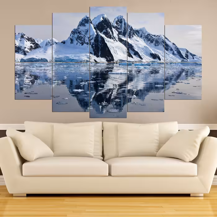 تابلو شاسی 10 تیکه طرح کوه یخی