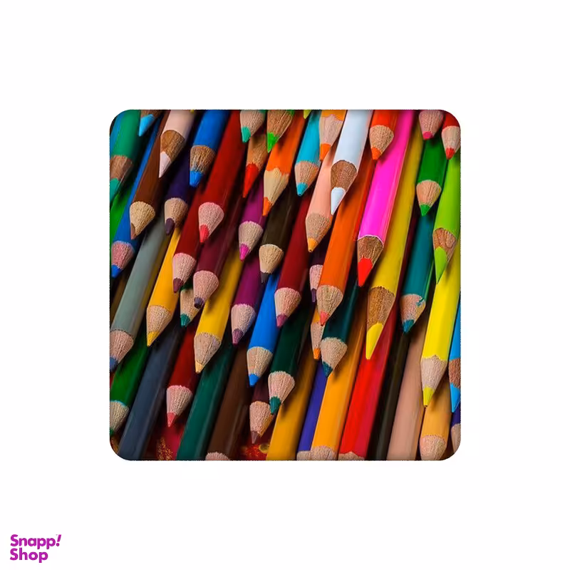 زیر لیوانی طرح پترن مداد رنگی کد 0951837