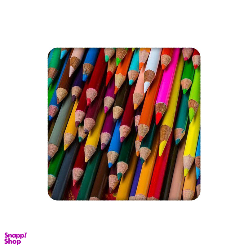 زیر لیوانی طرح پترن مداد رنگی کد 0951837