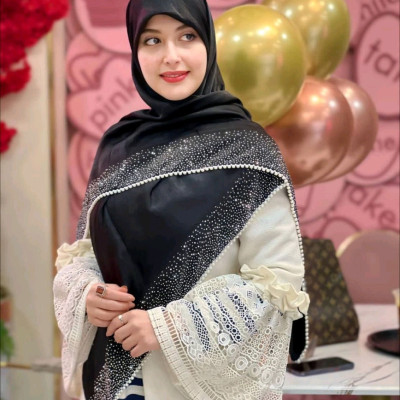 روسری لبه مروارید 3395