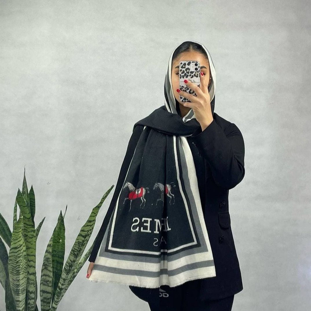 شال موهر طرح هرمس رنگ 3