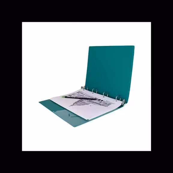 کلاسور 4حلقه مات پلاستیکی پاپکو 4RINGS-647