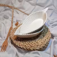 اردوخوری سفید وارش  (ظروف آشپزخانه )