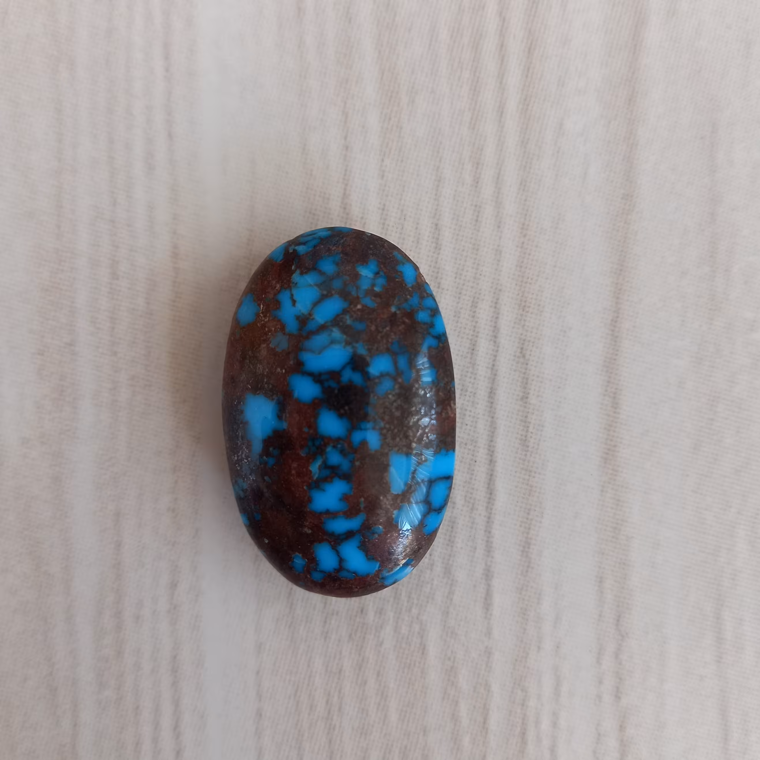 فیروزه نیشابوری رنگ محک 3 سانتی متر  مناسب انگشتر